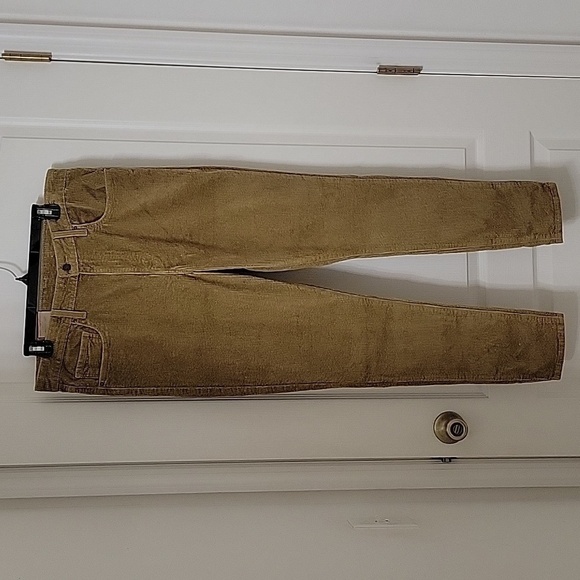 Levi's Size 33 Golden Brown Mustard Colored 721 High Rise Skinny Corduroy Pants - Picture 11 of 14